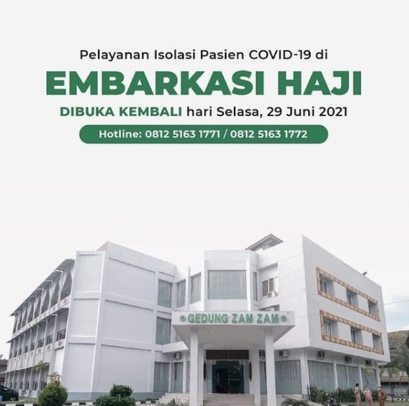 EMBARKASI HAJI KOTA BALIKPAPAN KEMBALI DIBUKA UNTUK ISOLASI PASIEN COVID-19