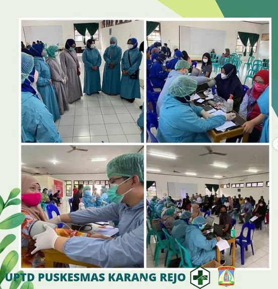 VAKSINASI MASSAL BIN di Kelurahan Karang Jati